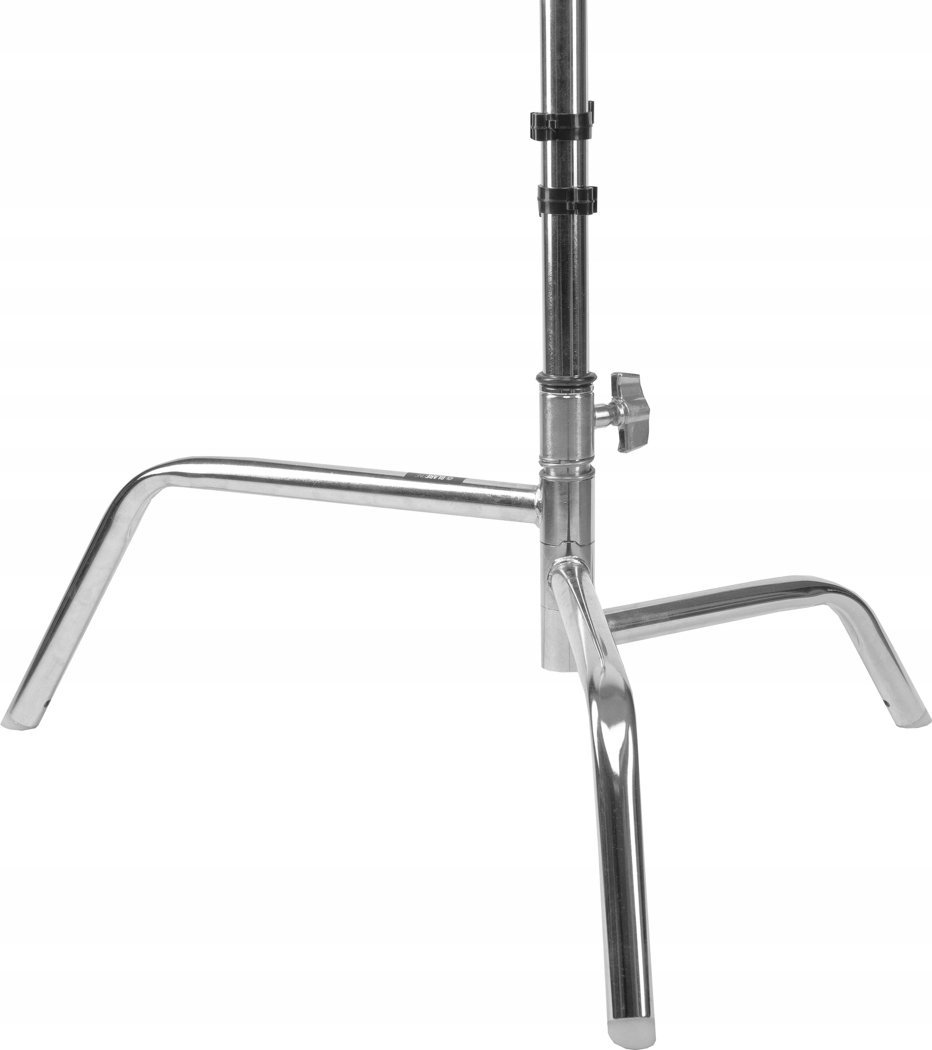 Stativ ndriçimi GlareOne Fatboy T, C-stand Turtle Base, çelik kromuar, argjendtë