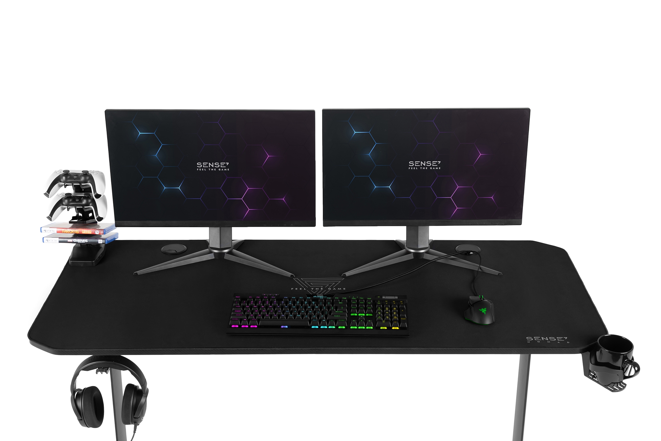 Tavolinë SENSE7 Nomad Classic 140cm x 60cm, e zezë