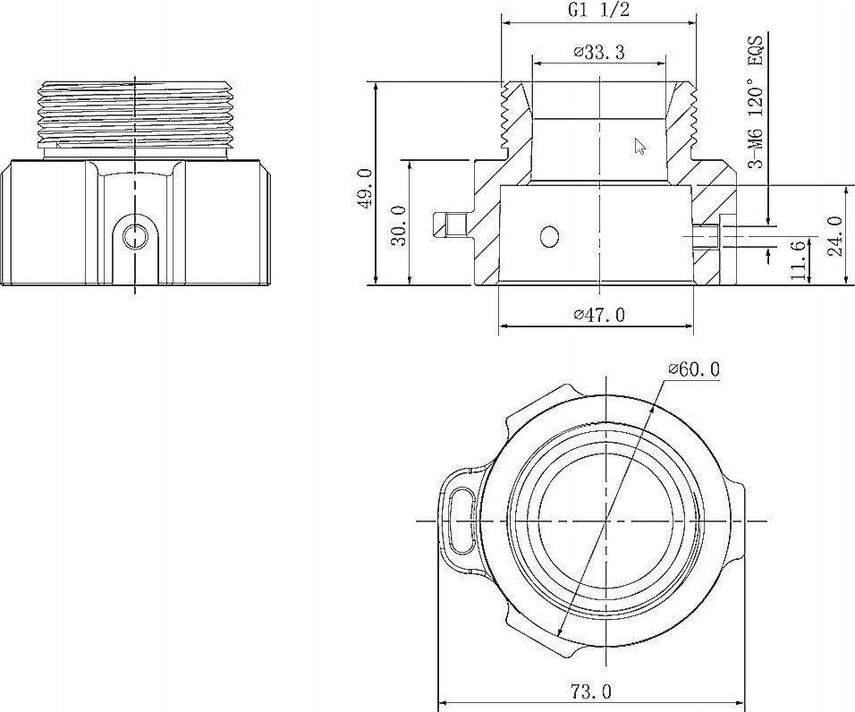 Adapter montimi Dahua PFA111, për kamera rrjeti, i bardhë