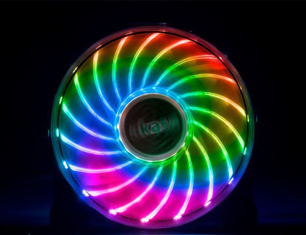 Ftohës Akasa Vegas 7 LED RGB, 120 mm