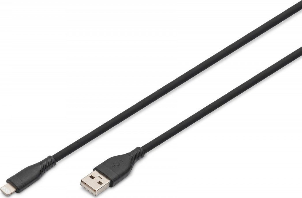 Kabllo karikimi Digitus Lightning, USB A në Lightning, 2m, silikoni, blu