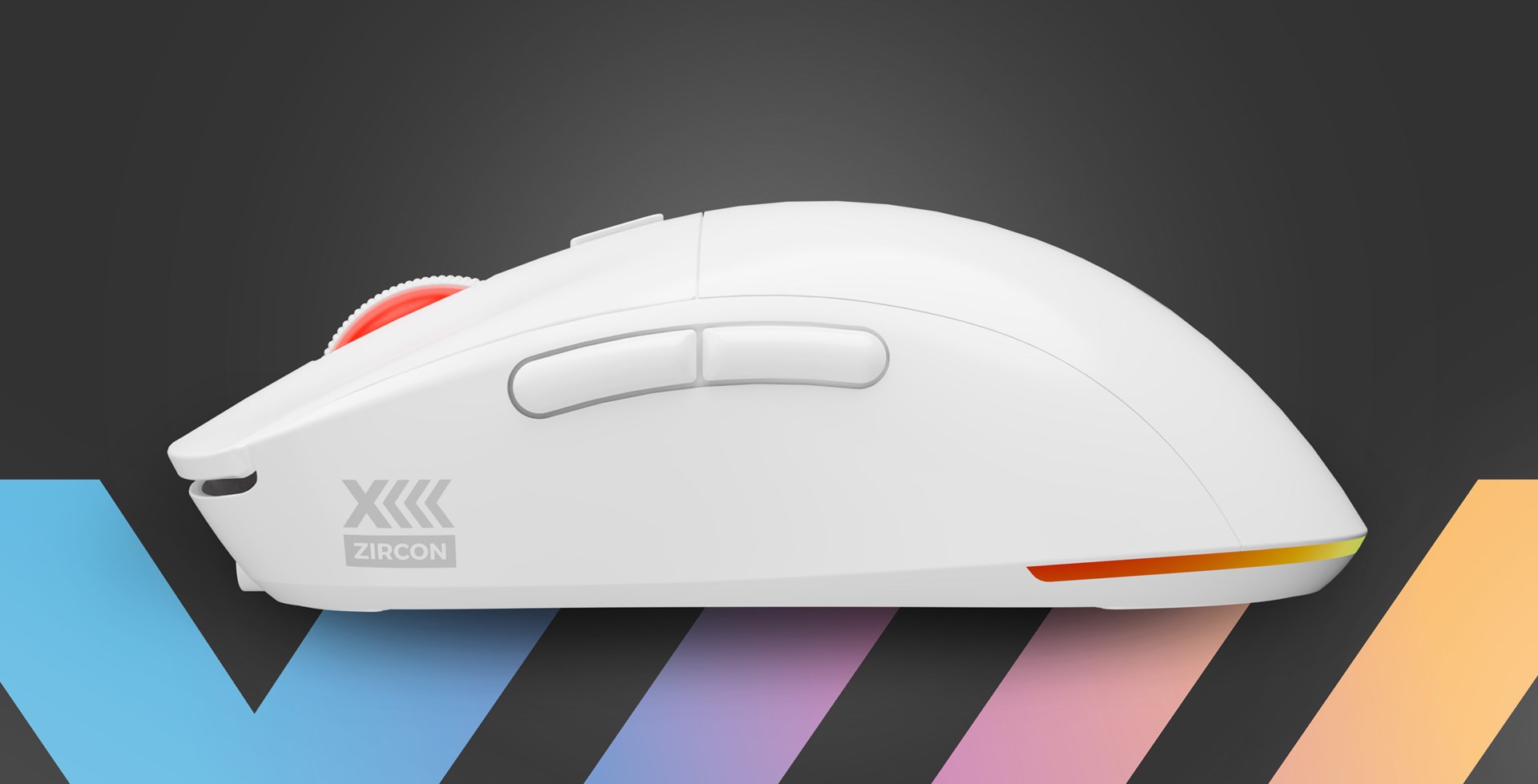 Maus Genesis Zircon XIII, Wireless dhe USB-C, 26000 DPI, i bardhë