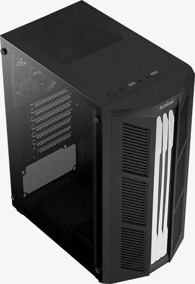 Kasë Aerocool Prime v1 Midi-Tower, RGB, e zezë