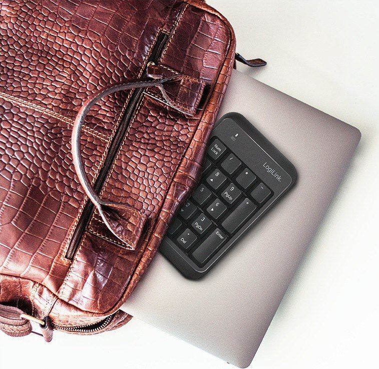 Tastierë LogiLink ID0201, numerike, wireless, UK, e zezë