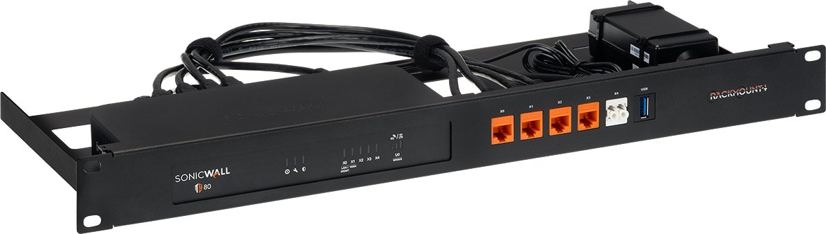 Монтажен рафт Rackmount.it RM-SW-T14, за SonicWall TZ80, за мрежен кабинет, метален