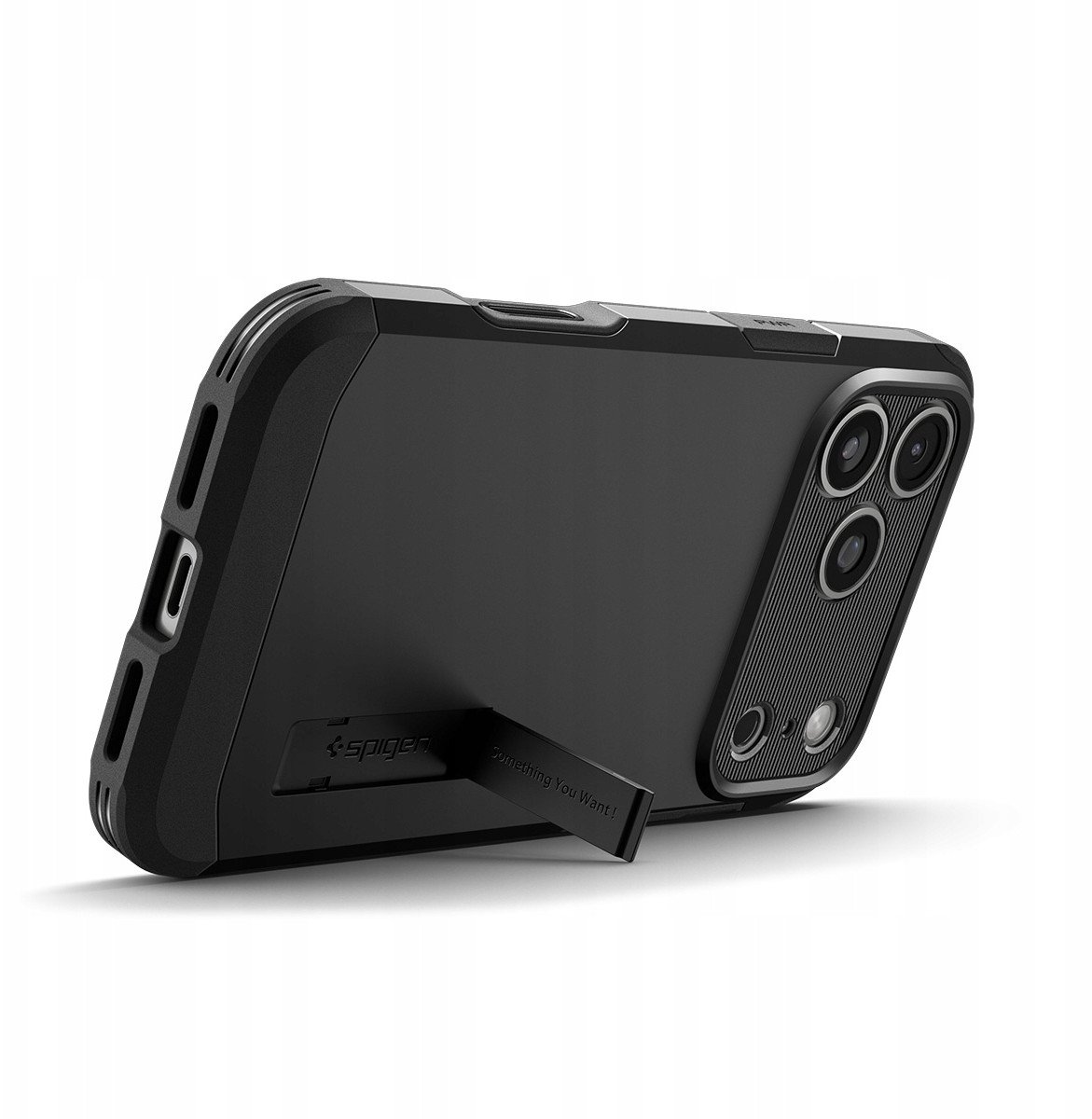 Mbulesë telefoni Spigen Tough Armor T MagSafe, për iPhone 17 Pro Max, e zezë