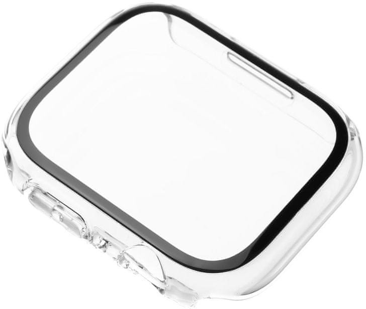 Mbulesë mbrojtëse FIXED Pure Cover për Apple Watch Series 8, 41mm, xham i kalitur, transparente
