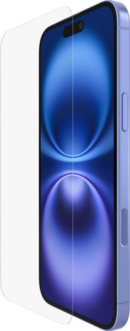 Mbrojtës ekrani Belkin ScreenForce Clear për iPhone 16 Plus, xham i kalitur, transparent