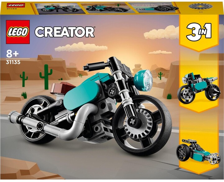 Set LEGO® Creator 31135 Retro Motorcycle, 128 pjesë