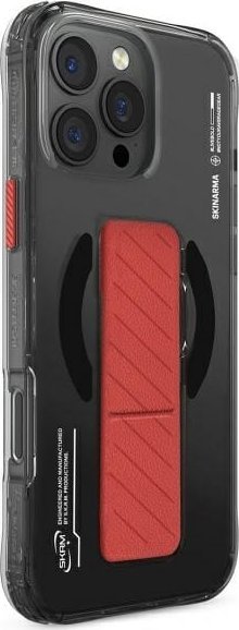 Mbulesë telefoni Skinarma AXON për iPhone 16 Pro Max, magnetike, me mbajtëse GRIP STAND, e zezë