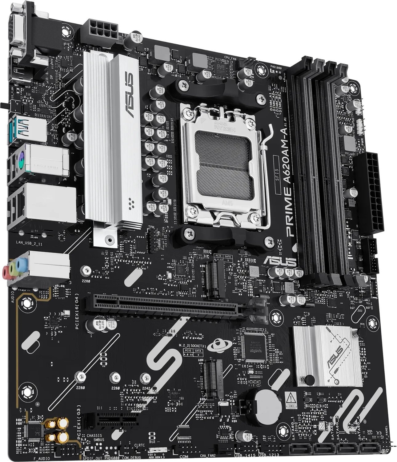 Pllakë amë ASUS Prime A620M A-CSM, DDR5, PCIe 4.0, e zezë