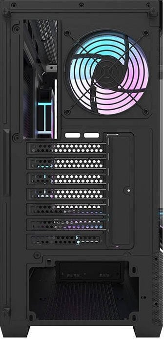 Kasa kompjuteri DarkFlash, PSU 700W, 6 ftohës, mbështetje ftohje me ujë, e zezë