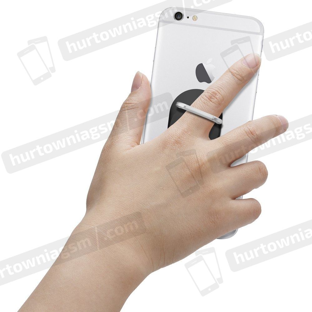 Mbajtëse unazë telefoni Spigen Style Ring, universale, me mbajtëse veture, e zezë
