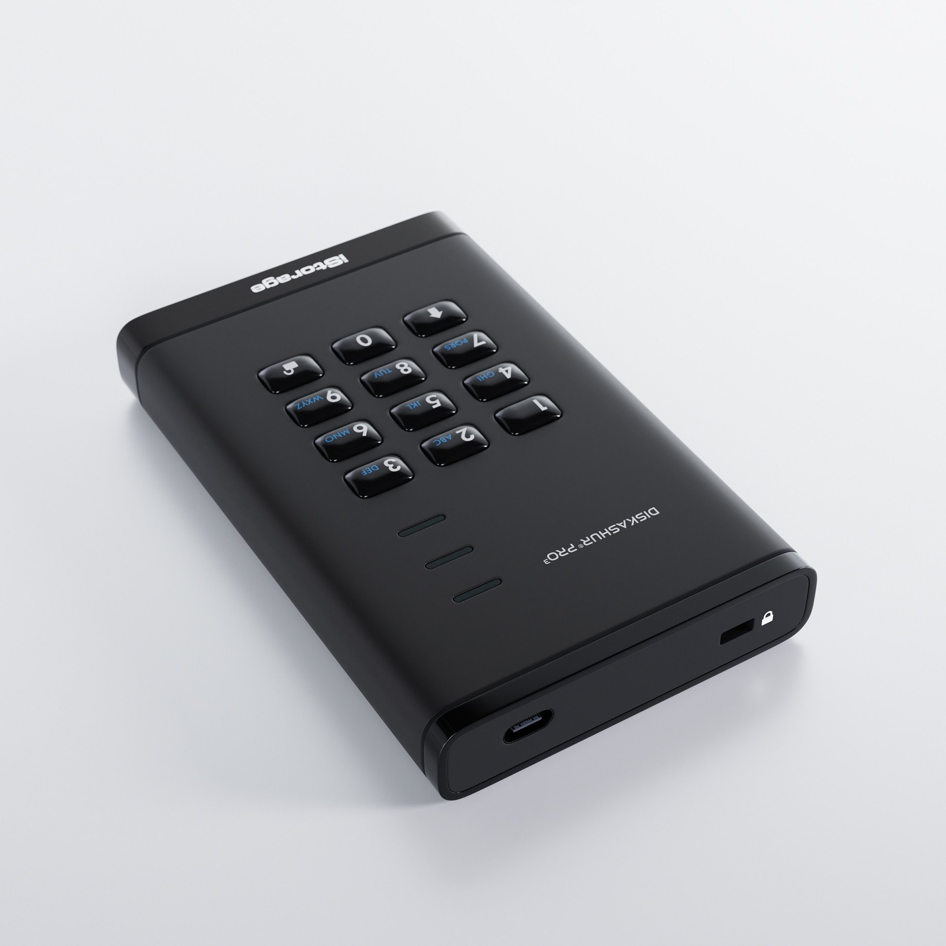 Надворешен SSD iStorage diskAshur PRO3, 1TB, пренослив, црн