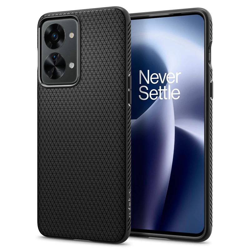 Mbrojtëse për celular OnePlus Nord 2T 5G Spigen Liquid Air, e zezë