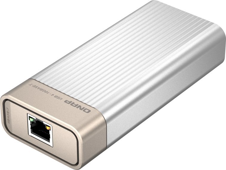 Adapter rrjeti QNAP QNA-UC5G1T, USB 4 Type C në 10GBASE T, 10000 Mbit/s, gri