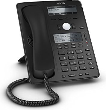 Telefon VoIP Snom D745, ekran me ndriçim, për tavolinë, i zi