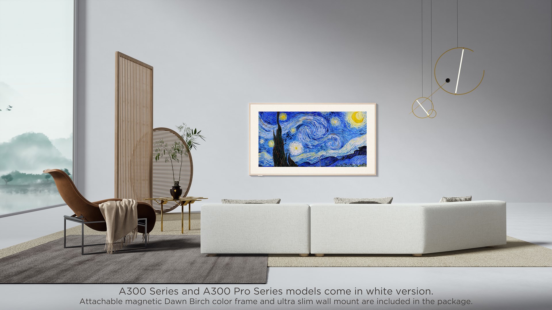 Televizor TCL 55A300W NXTFrame, 55", QLED Pro 4K UHD, i artë