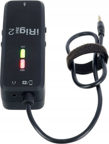 Paraforcues mikrofoni IK Multimedia iRig Pre 2, portabël, për telefon dhe tablet