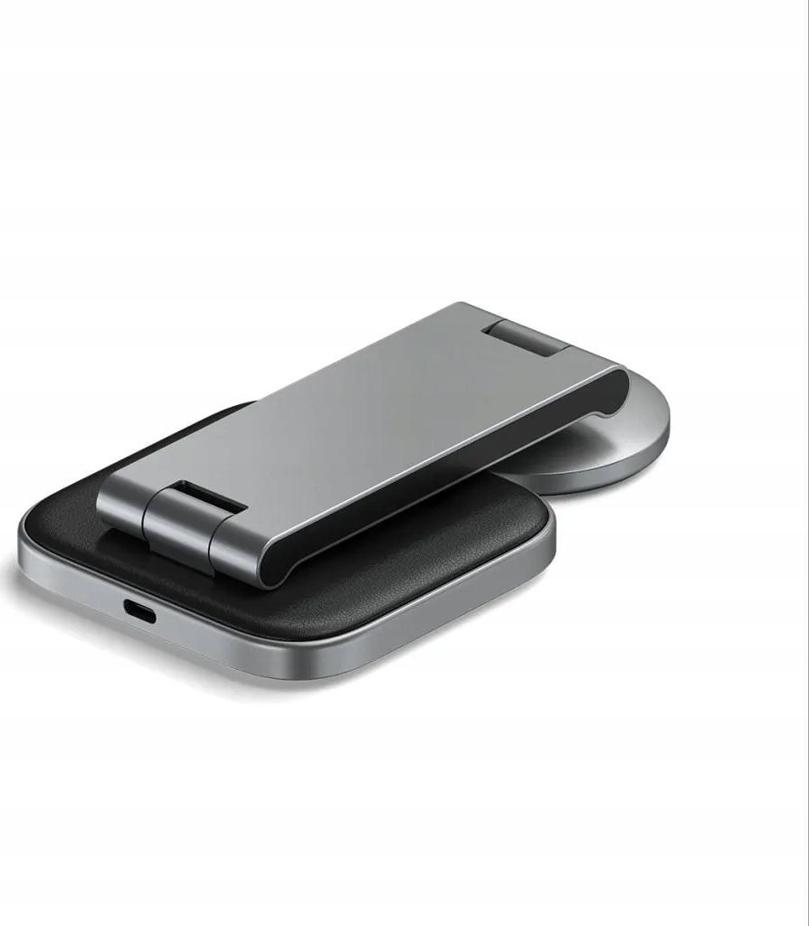 Karikues wireless Satechi 2 in 1 Foldable, 15W Qi2, Space Grey