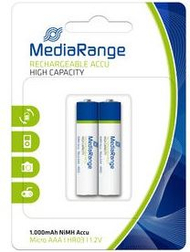 Bateri e rikarikueshme MediaRange, AAA / R03, 1000mAh, 2 copë