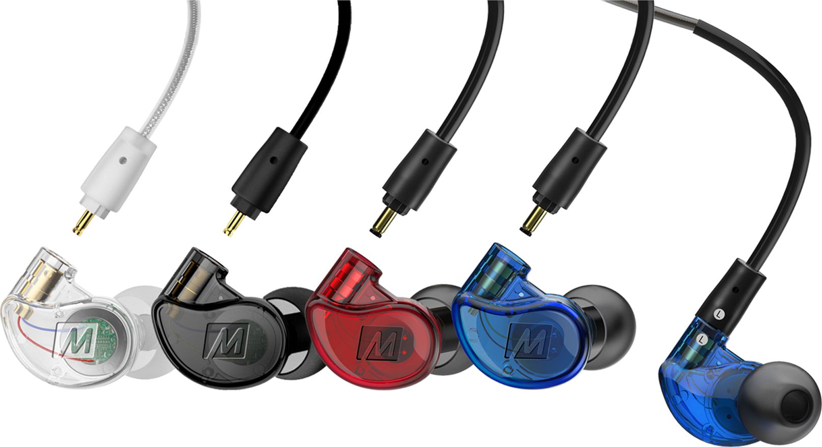 Kufje in-ear Mee Audio M6 PRO G2, profesionale, me kabllo të zëvendësueshme, të zeza