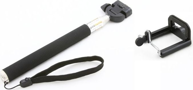Selfie stick Xrec Monopod Tripod, 20 110 cm, për smartphone dhe kamera, i zi