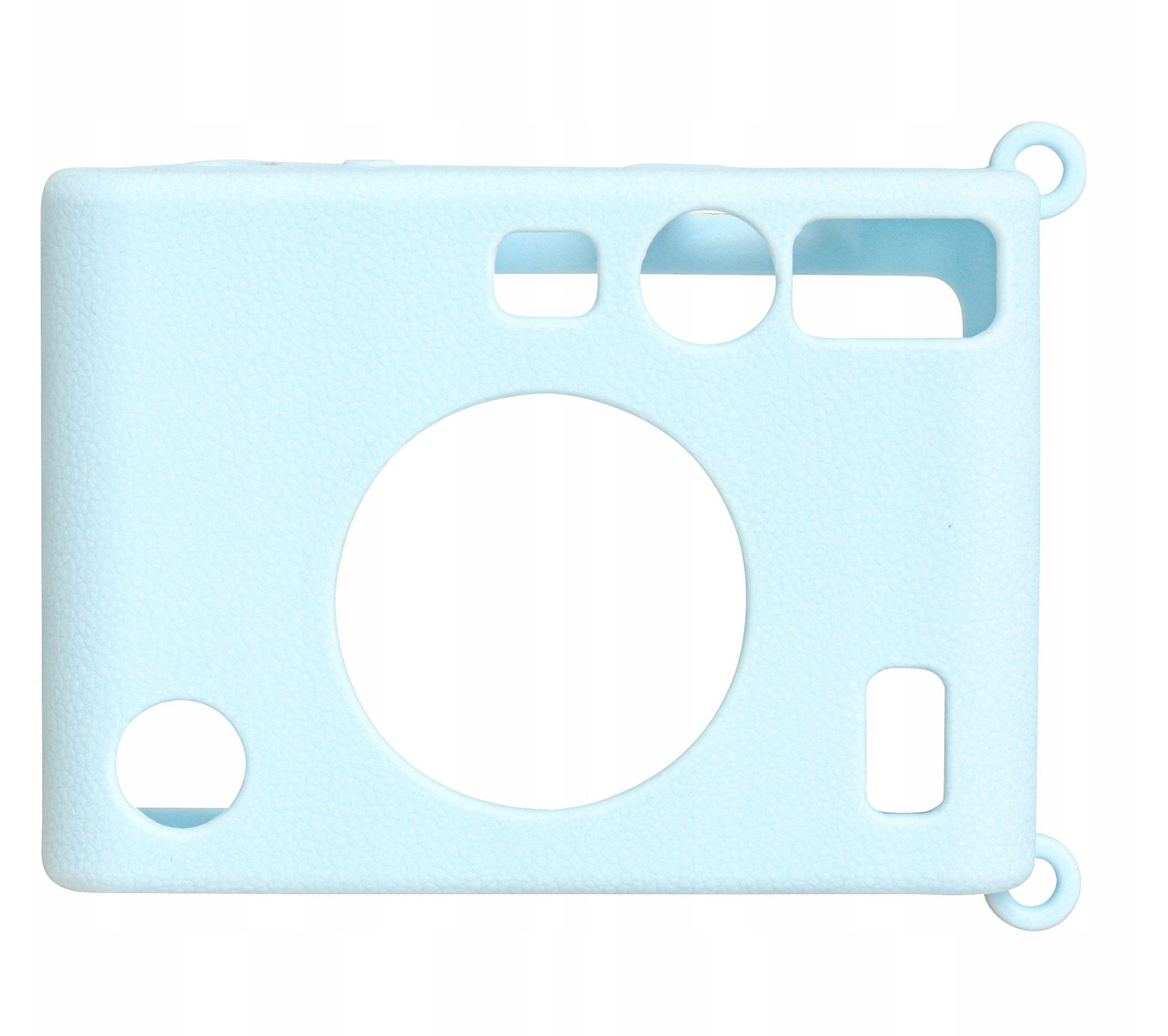 Këllëf silikoni LoveInstant LI00506 për Fujifilm Instax Mini EVO, material imitim lëkure, mbrojtje nga goditjet, blu