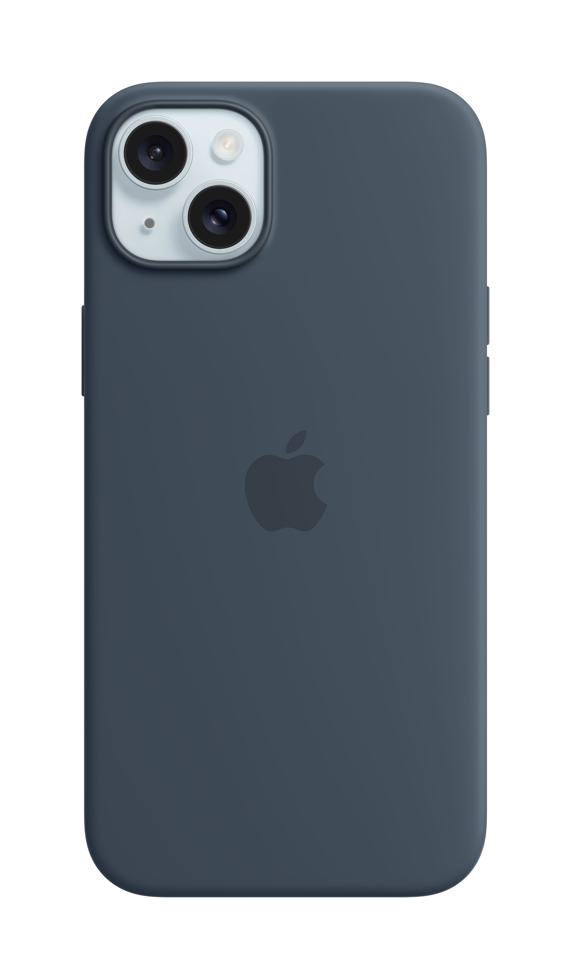 Apple iPhone 15 Plus Silicone Case me MagSafe, Storm Blue