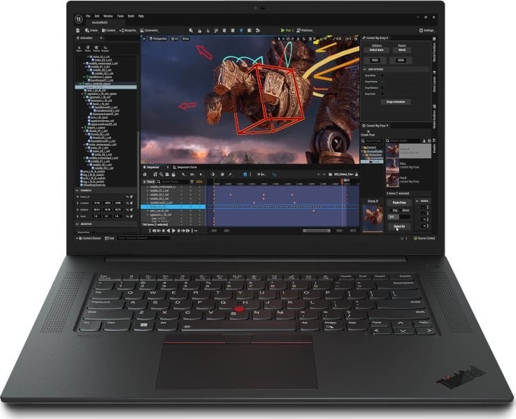 Laptop Lenovo ThinkPad P1 G6, 16" 165 Hz, Intel Core i7 13700H, 32 GB RAM, 1 TB SSD, NVIDIA RTX 2000 Ada Generation, i zi