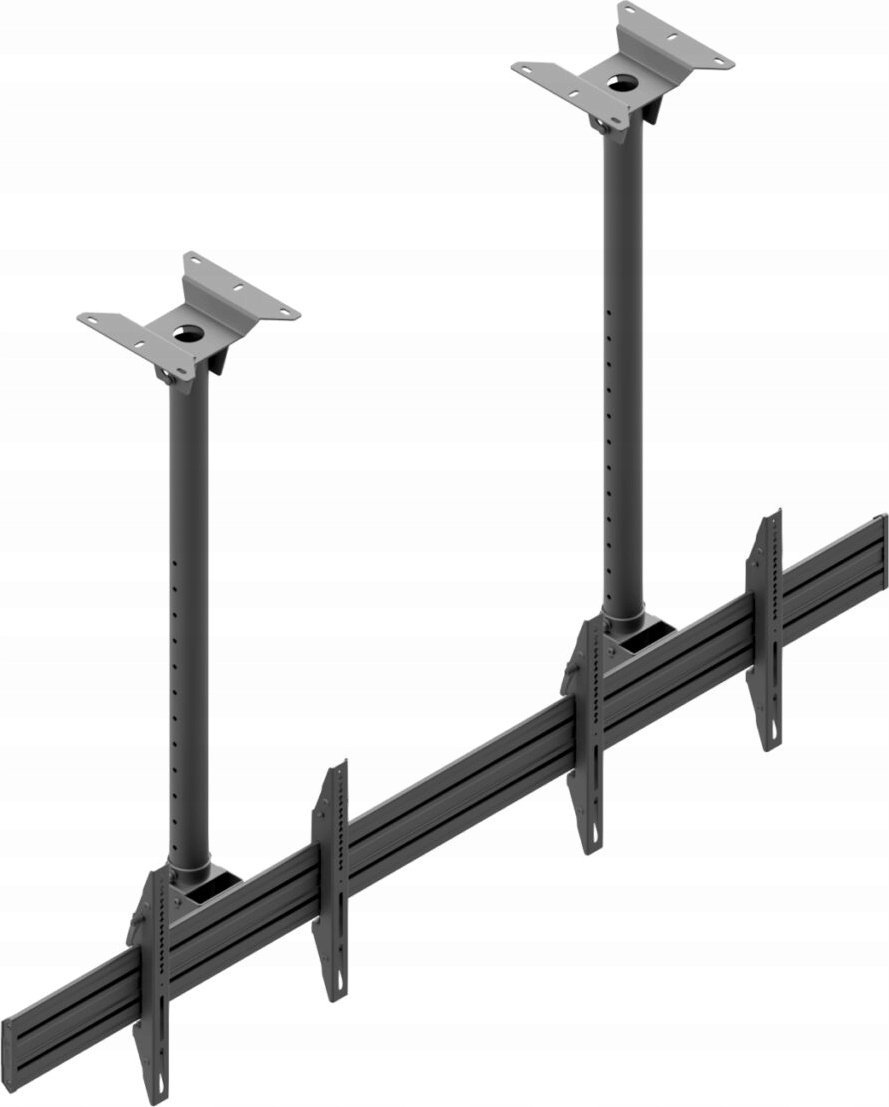 Mbajtëse tavani për dy ekrane Edbak MBV2155-L, 50-57", deri 140kg, e zezë