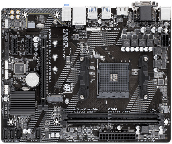 Pllakë amë Gigabyte GA-A320M-S2H V2 (rev. 1.1) AMD B350 Socket AM4 micro ATX