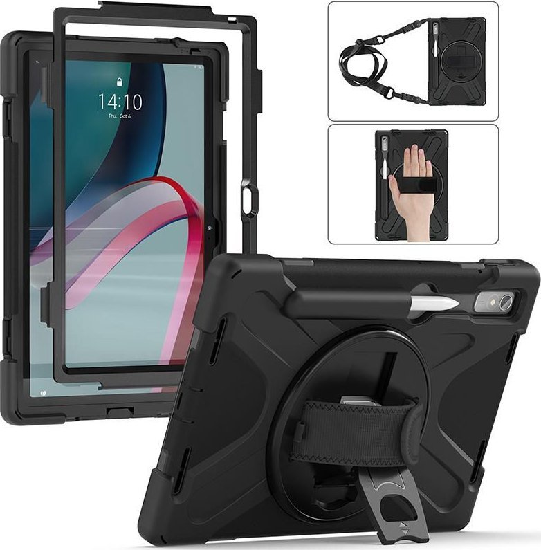 Kuti mbrojtëse AUSTIN Defender Case për Lenovo, material rezistent, dizajn i qëndrueshëm, e zezë