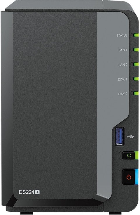 NAS Synology DiskStation DS224 Plus, 2 bay, diskless, i zi