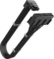 Kabllo adapter PSU Akasa G-Nexus PX24, 12VHPWR në 3x 8-pin, 600W, 30cm, i zi