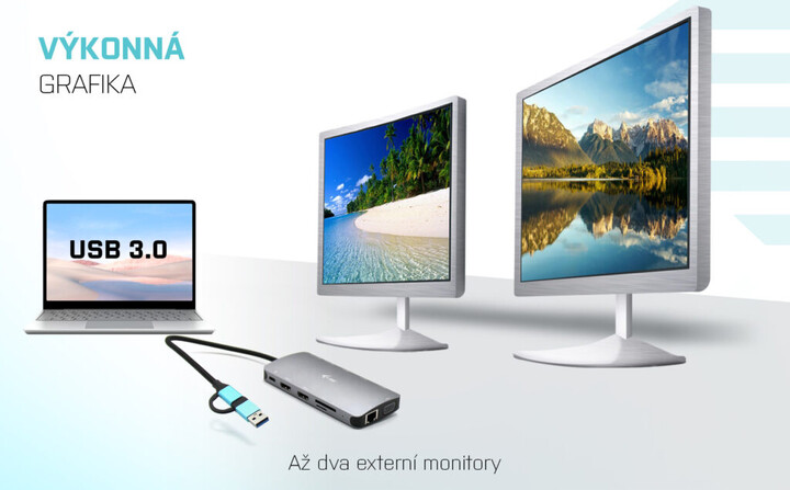Stacion docking i-tec USB 3.0/USB-C/Thunderbolt 3, 3x Display, LAN, PD 100W