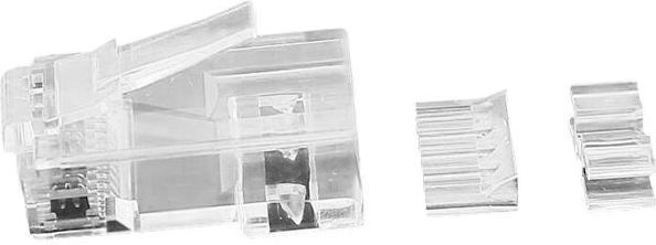 Set konektorë RJ45 MicroConnect KON511-10, CAT6a, 10 copë, transparent