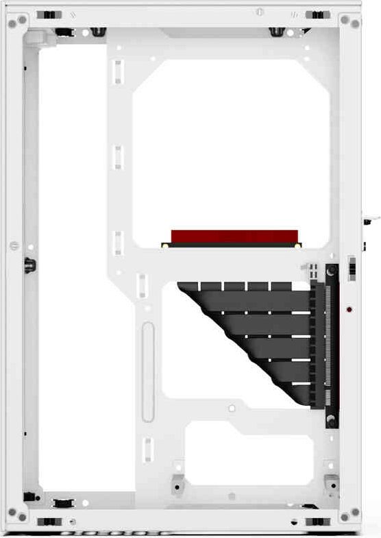 Kllëf kompjuterik Ssupd Meshlicious, mini ITX, PCIe 4.0 riser, i bardhë
