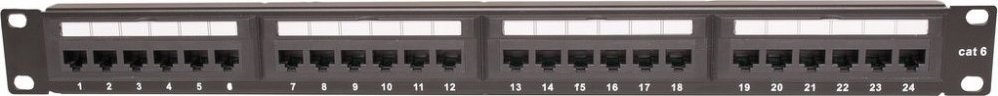 Panel patch C&C Partners TE Cat.6, 24xRJ45 UTP, 19" 1U, i zi
