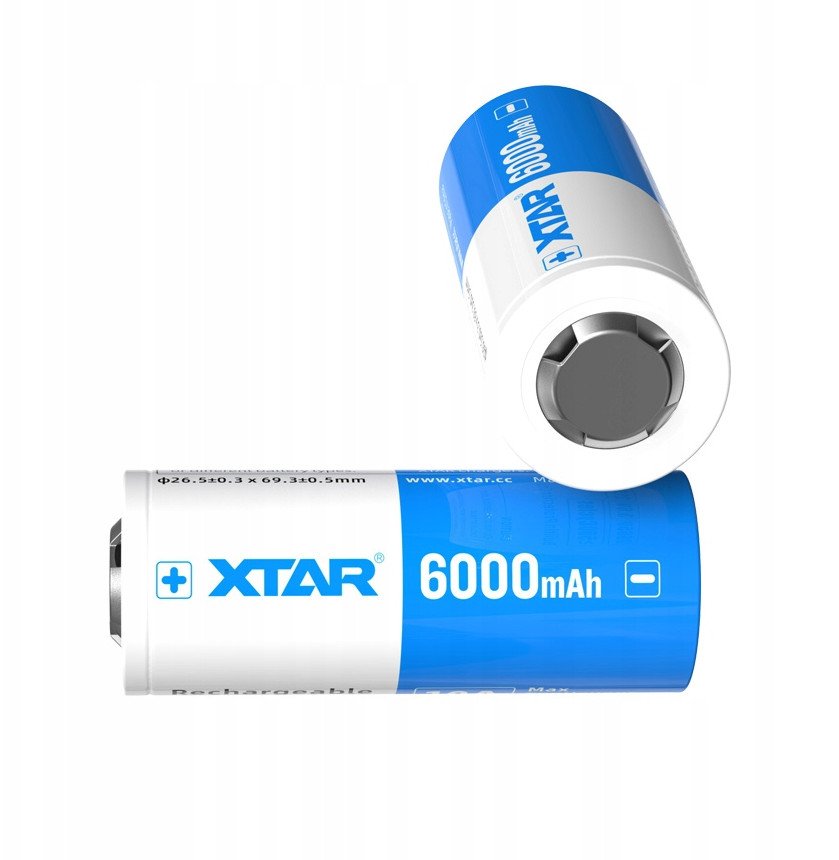 Bateri e rikarikueshme Diverse VerläGE 26650, 6000mAh, 3.6V, me mbrojtje