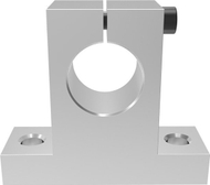 Mbajtës linear boshti SK10, për bosht 10 mm, alumin, argjendtë
