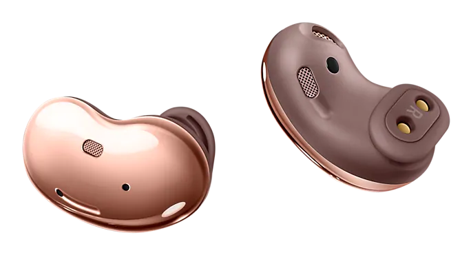 Dëgjuese Buds Live Samsung SM-R180NZNAEUG, wireless, ANC Mic, të argjendta