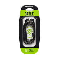 Kabllo audio Mackie MP Series MMCX Cable Kit, 150 cm, MMCX në 3.5mm TRS, i zi