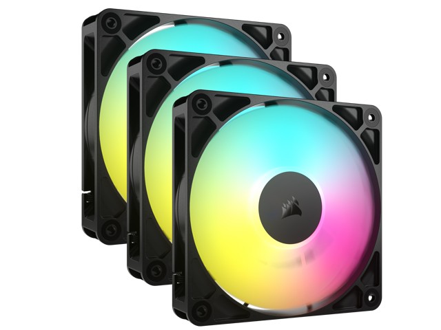Ventilator PC CORSAIR RS120 ARGB, 120mm, PWM, set 3 copë, i zi