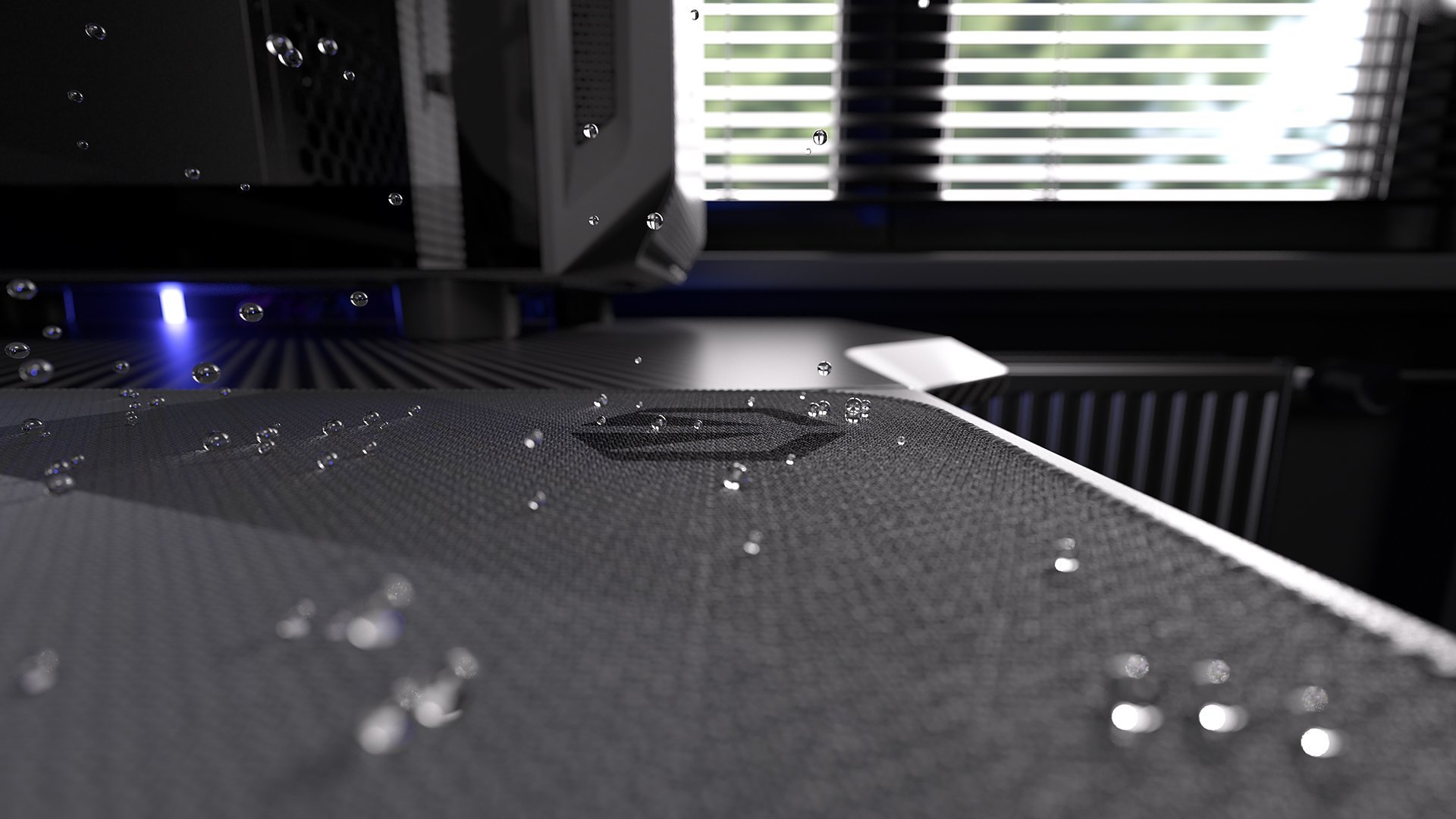 Mouse pad gaming ENDORFY Crystal Black XL, 900x400mm, sipërfaqe rrëshqitëse, i zi gri bardhë