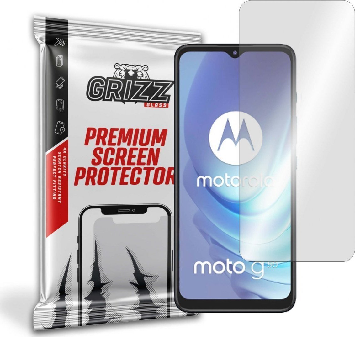 Xham mbrojtës hibrid GrizzGlass për Motorola Moto G50 5G, transparencë e lartë