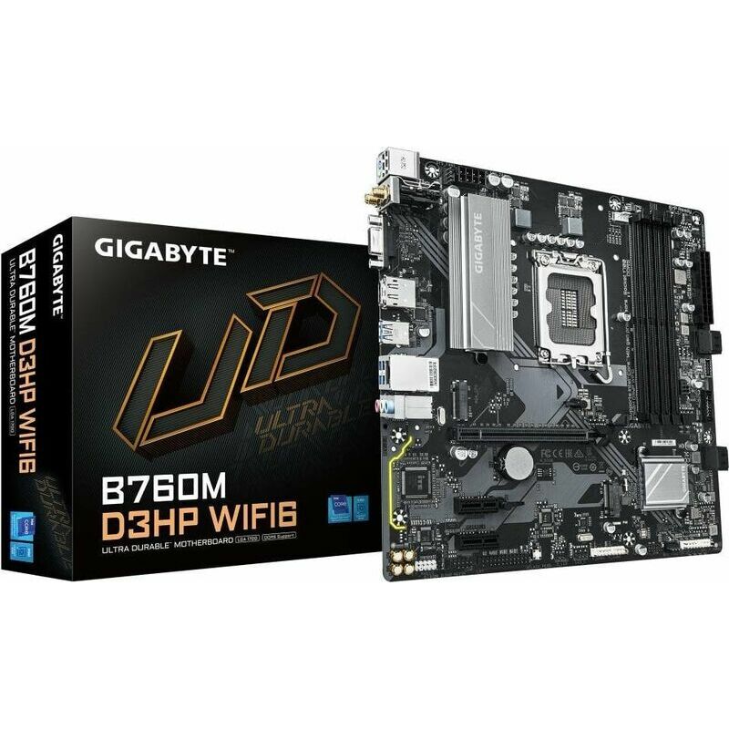 Pllakë amë GIGABYTE B760, Dual Channel DDR5