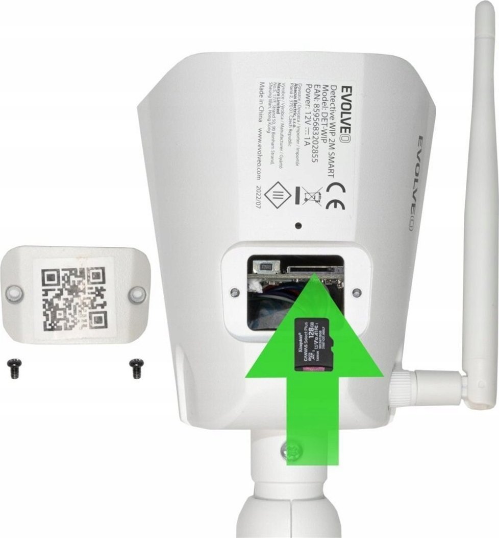 Kamera IP Evolveo Detective WIP 2M SMART, Wi-Fi, FULL HD, IP66, e bardhë