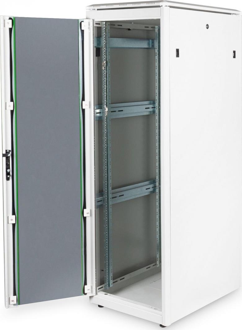 Kabinet rrjetor Digitus Unique Series 19", 600x800 mm, çelik, gri
