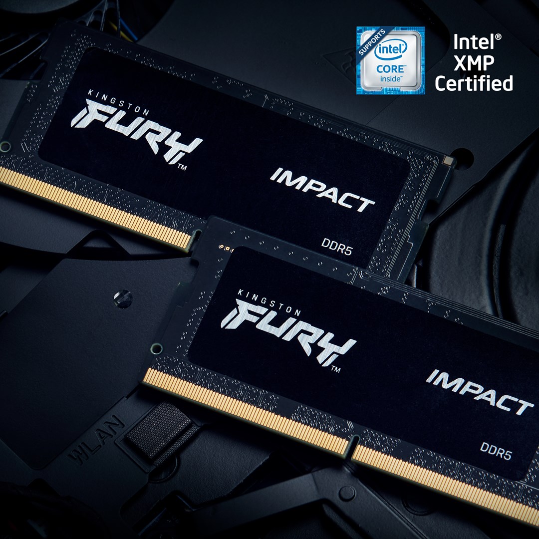 RAM меморија Kingston FURY Impact, 64GB, DDR5, 4800MHz, црна